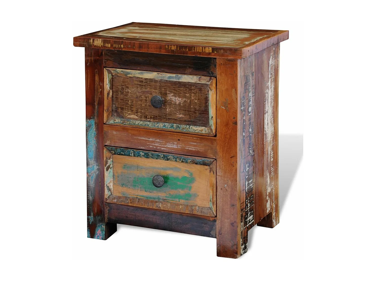 Table de nuit chevet bois marron 43 x 35 x 51 cm 1402057