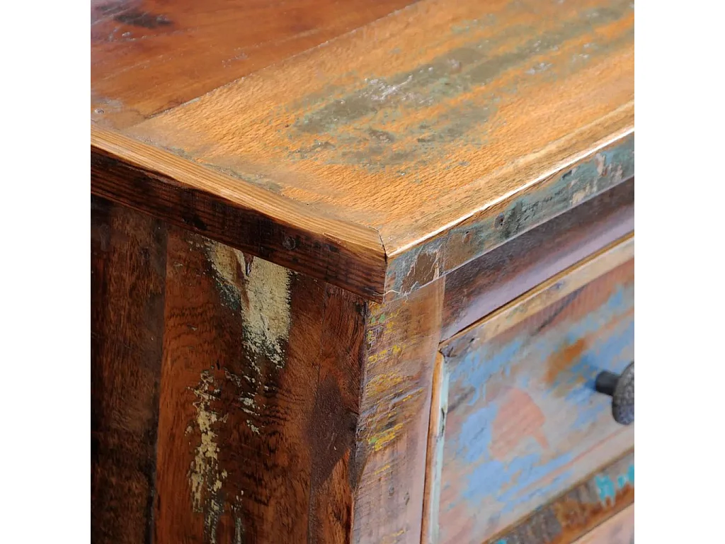 Table de nuit chevet bois marron 43 x 35 x 51 cm 1402057