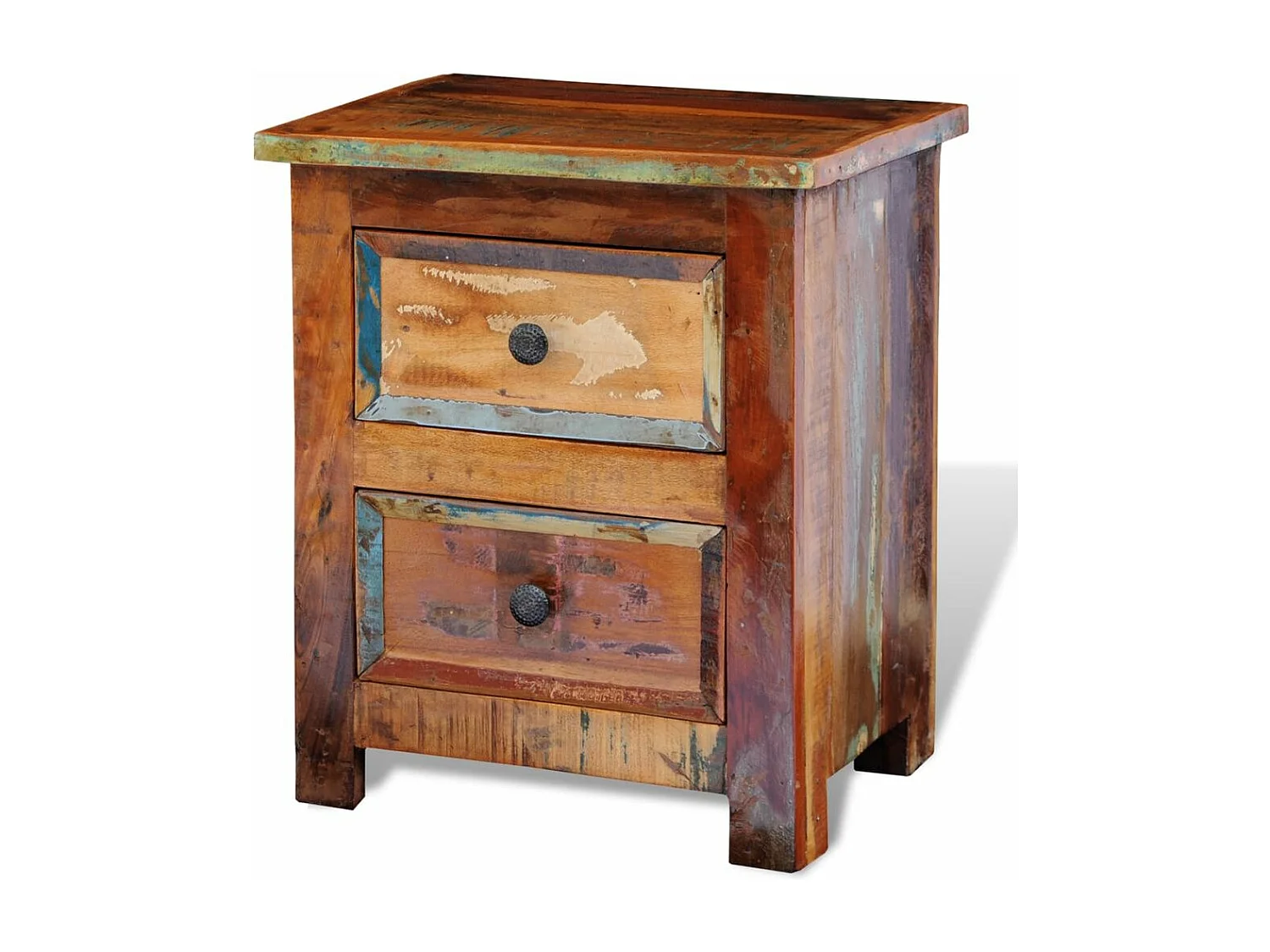 Table de nuit chevet bois marron 43 x 35 x 51 cm 1402057