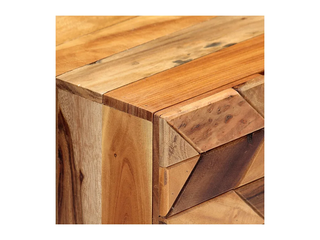 Mesita de noche cómoda armario muebles de dormitorio 40 x 30 x 50 cm madera maciza recuperada 1402039