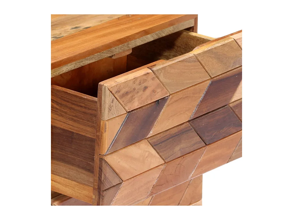 Mesita de noche cómoda armario muebles de dormitorio 40 x 30 x 50 cm madera maciza recuperada 1402039