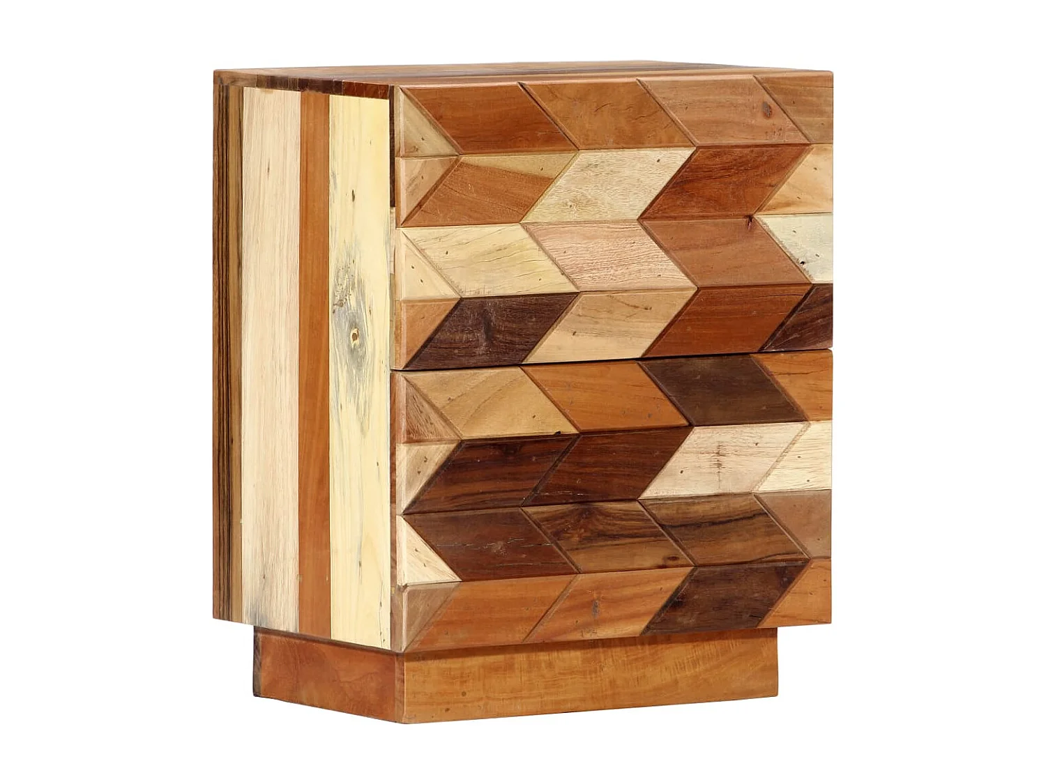 Mesita de noche cómoda armario muebles de dormitorio 40 x 30 x 50 cm madera maciza recuperada 1402039