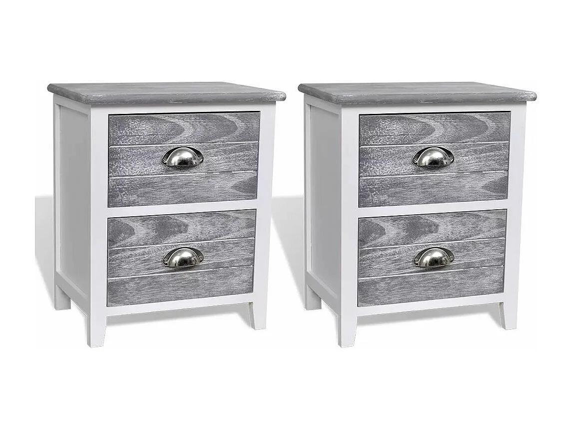 Table de nuit chevet blanche 38 x 28 x 45 cm 1402170