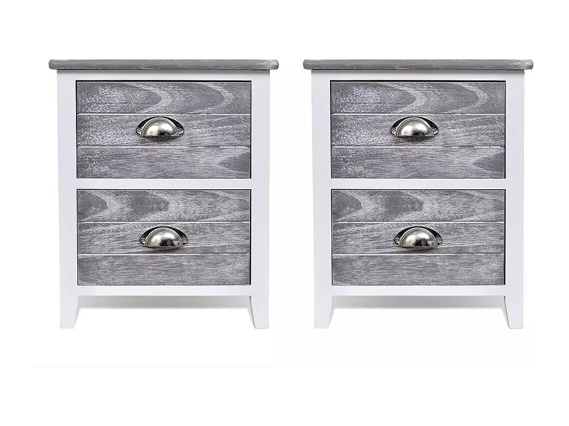 Table de nuit chevet blanche 38 x 28 x 45 cm 1402170