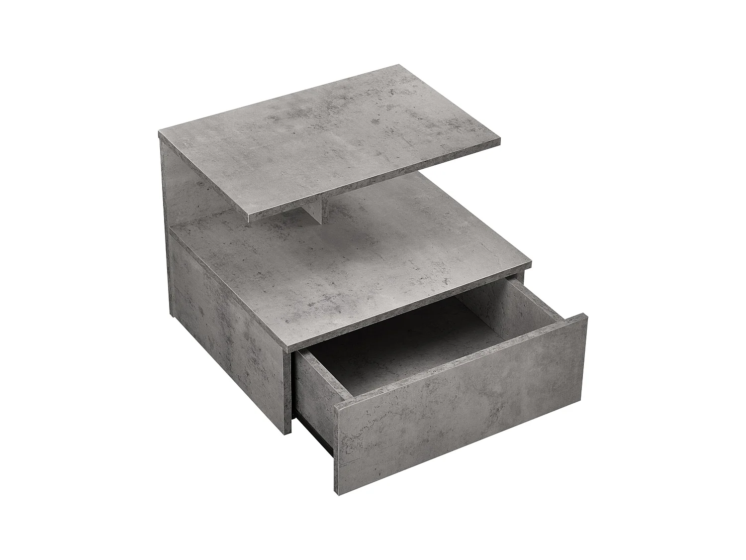 Armário de parede mesa de cabeceira com gaveta de armazenamento 40cm cinza 03_0000826