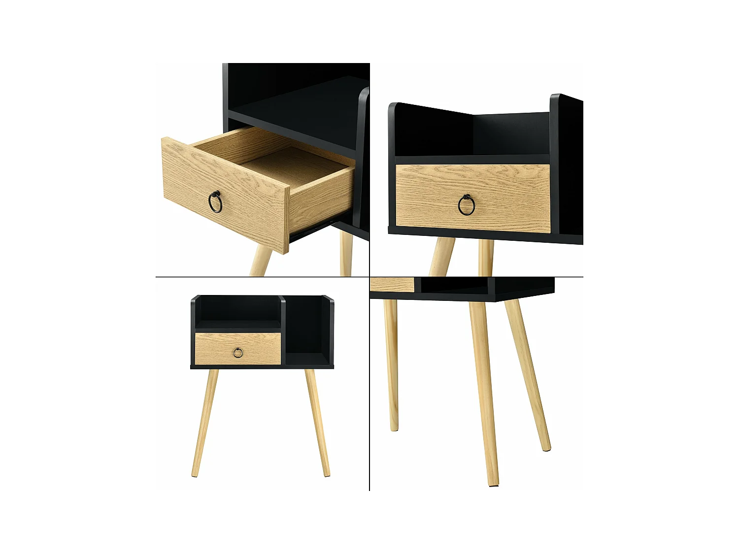 Table de chevet tiroir bois marron 50 x 36 x 64 cm 03_0004230