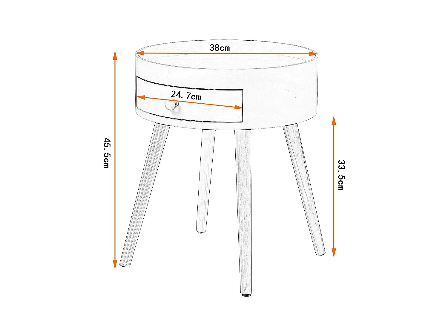 Mesita de noche con cajón blanco 19_0000175