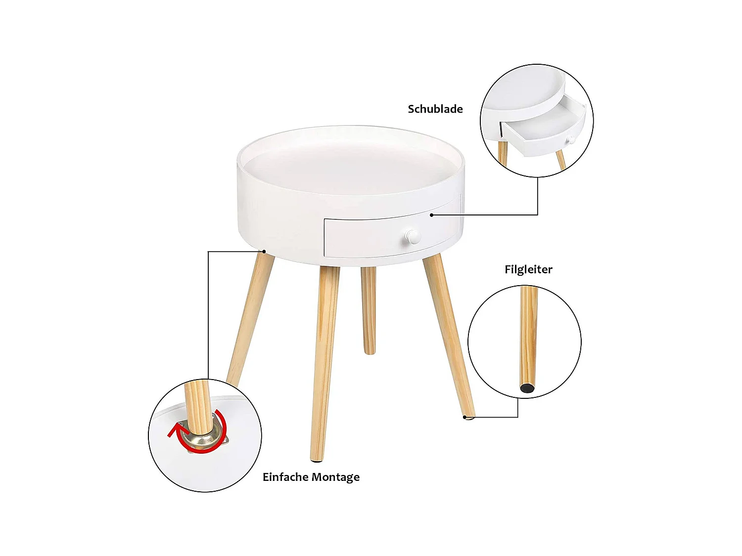 Mesita de noche con cajón blanco 19_0000175