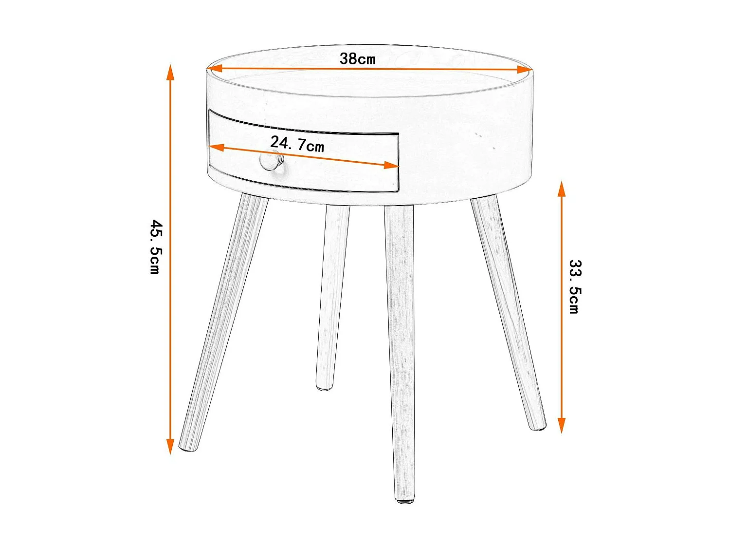 Mesita de noche con cajón blanco 19_0000175