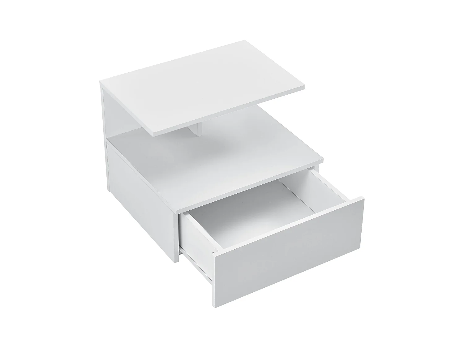 Mesita de noche con cajón de almacenaje 40 cm blanco 03_0000825