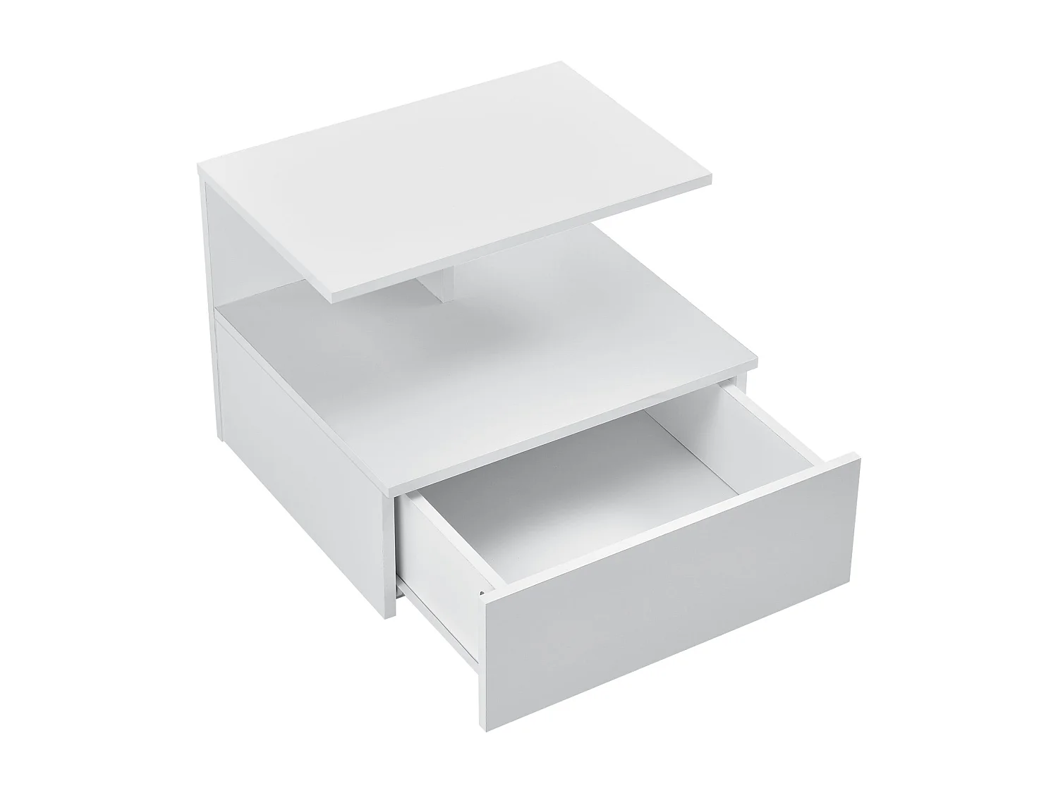 Mesita de noche con cajón de almacenaje 40 cm blanco 03_0000825