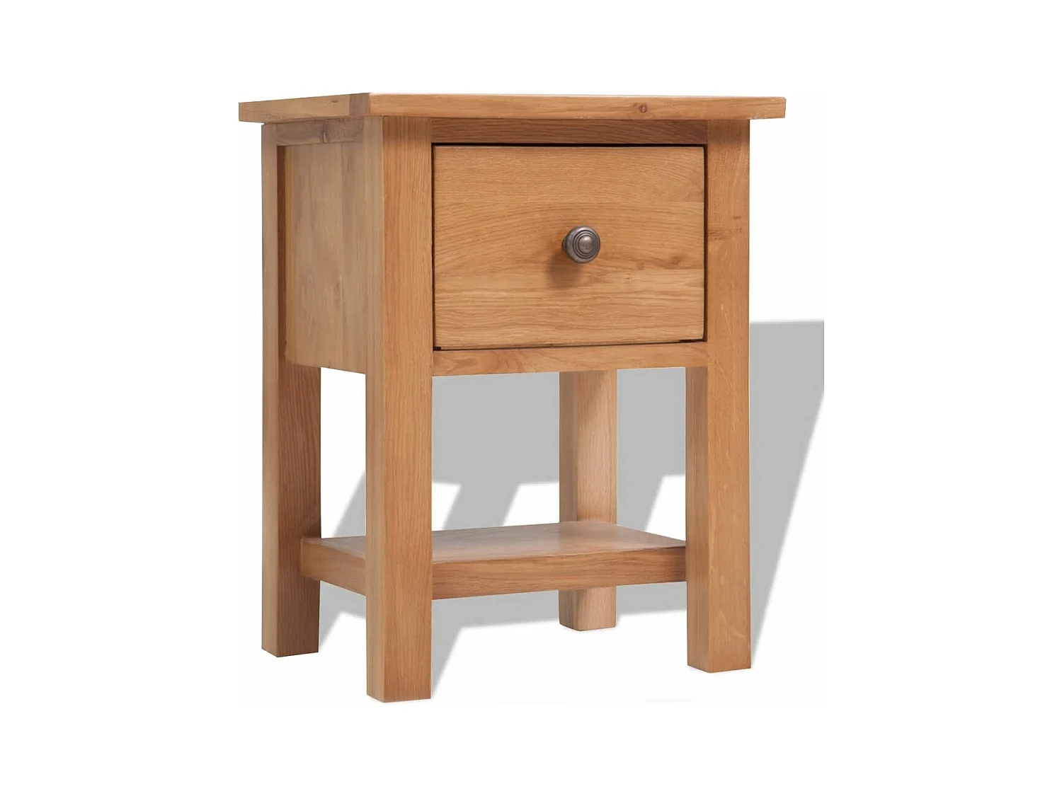 Mesa de cabeceira cômoda guarda-roupa móveis de quarto 36 x 30 x 47 cm madeira maciça de carvalho 1402182