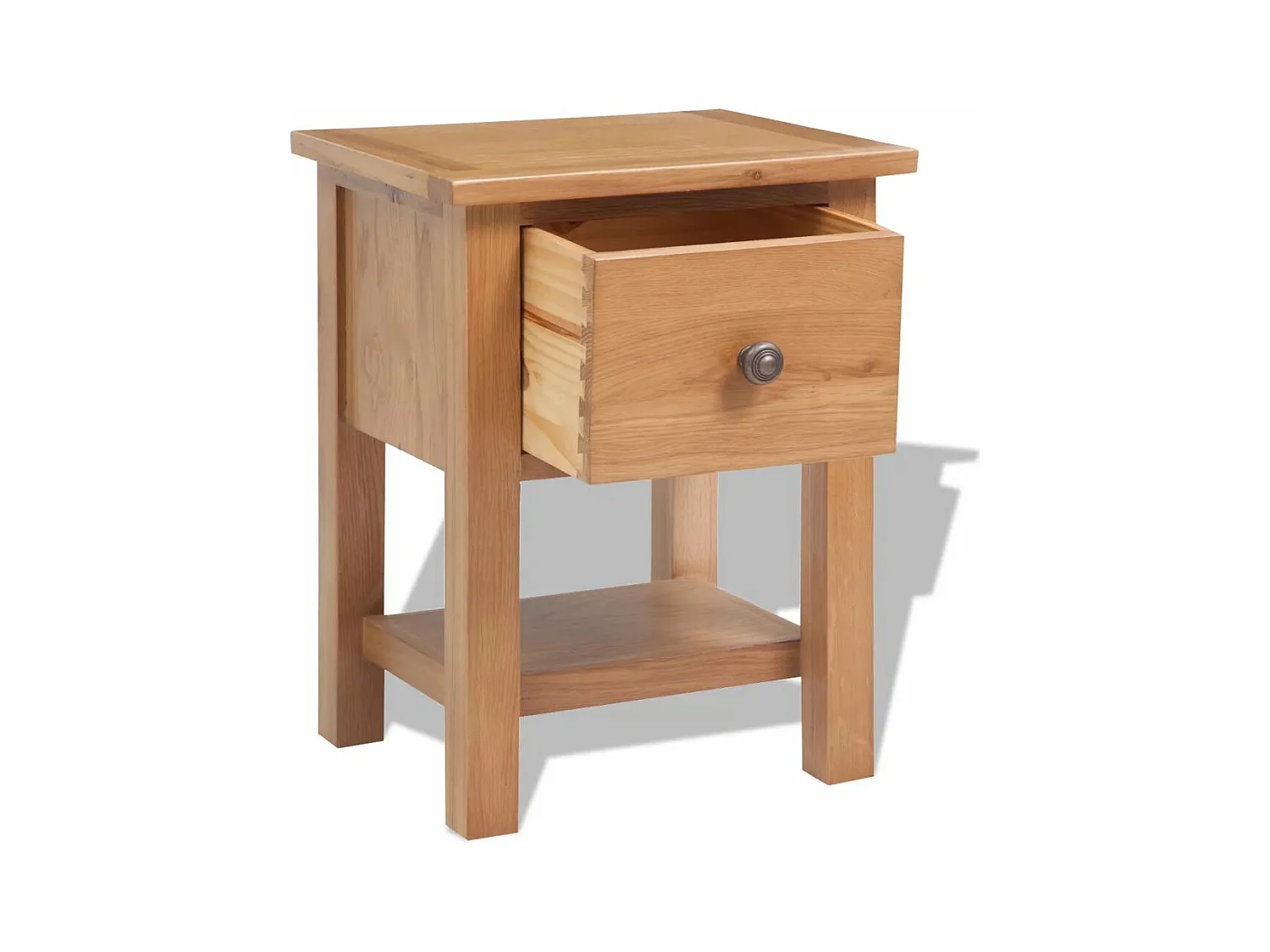 Mesa de cabeceira cômoda guarda-roupa móveis de quarto 36 x 30 x 47 cm madeira maciça de carvalho 1402182