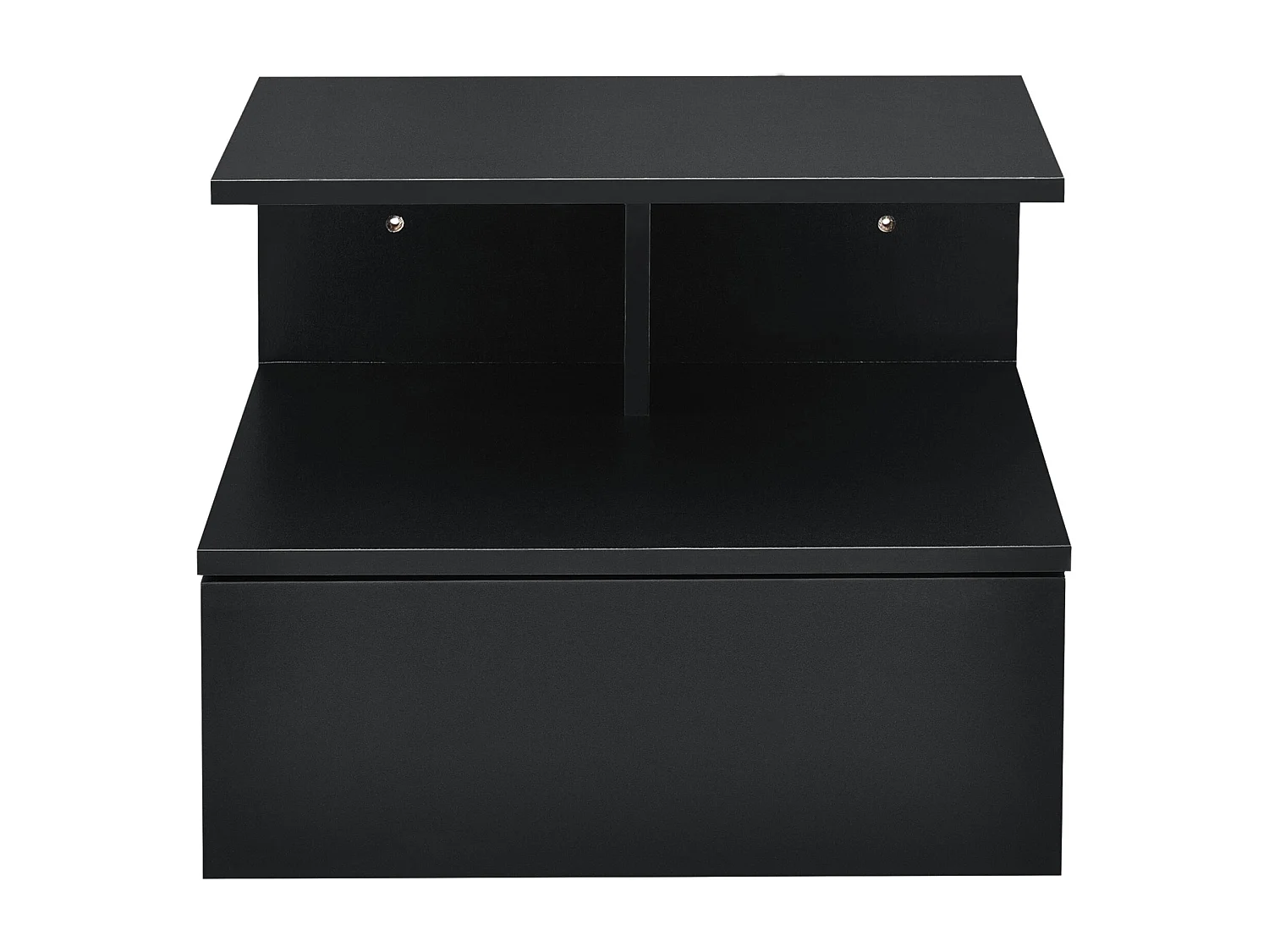 Mesitas de noche mueble de pared con cajón de almacenamiento 40 cm negro 03_0000829