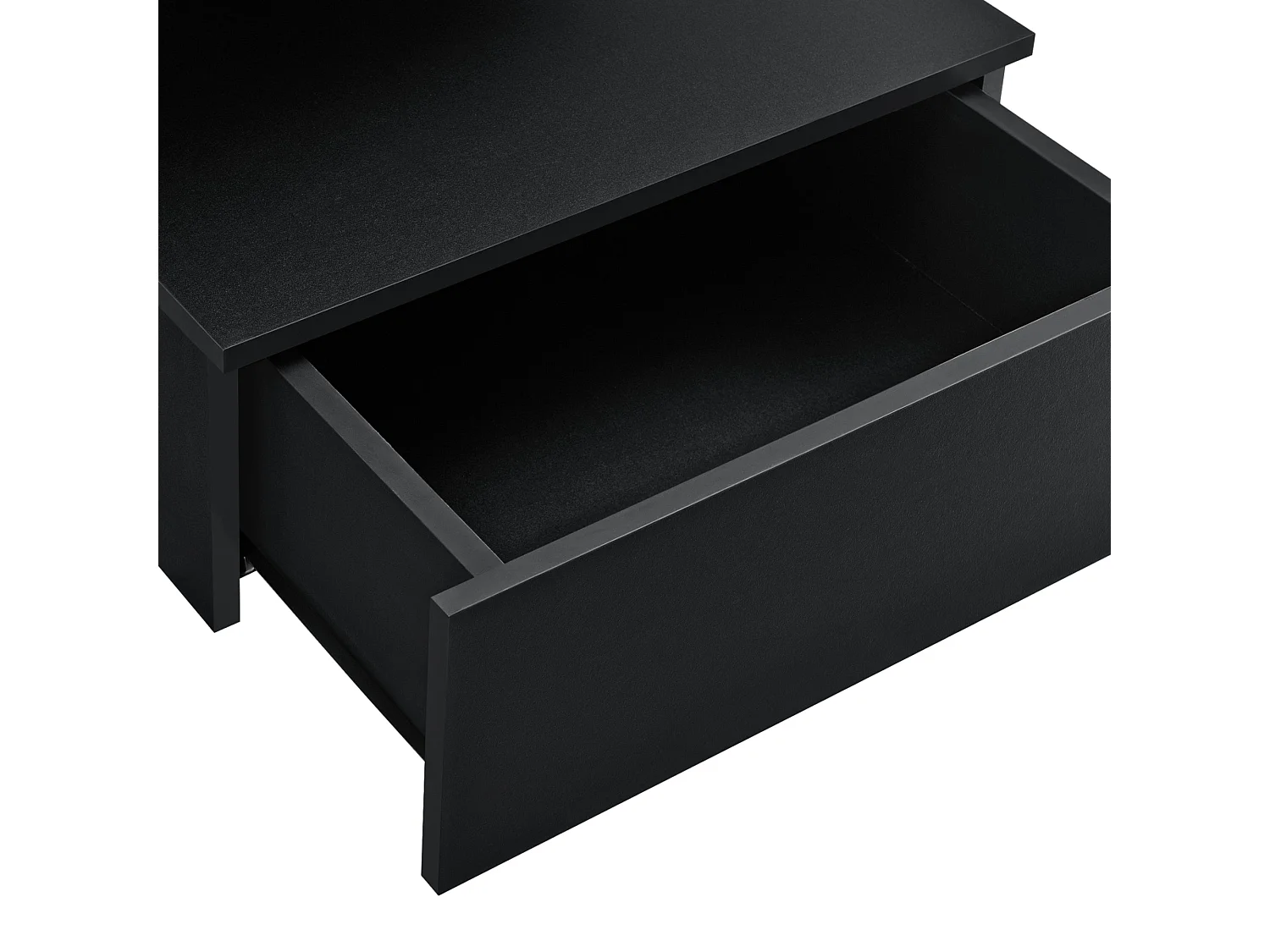 Mesitas de noche mueble de pared con cajón de almacenamiento 40 cm negro 03_0000829