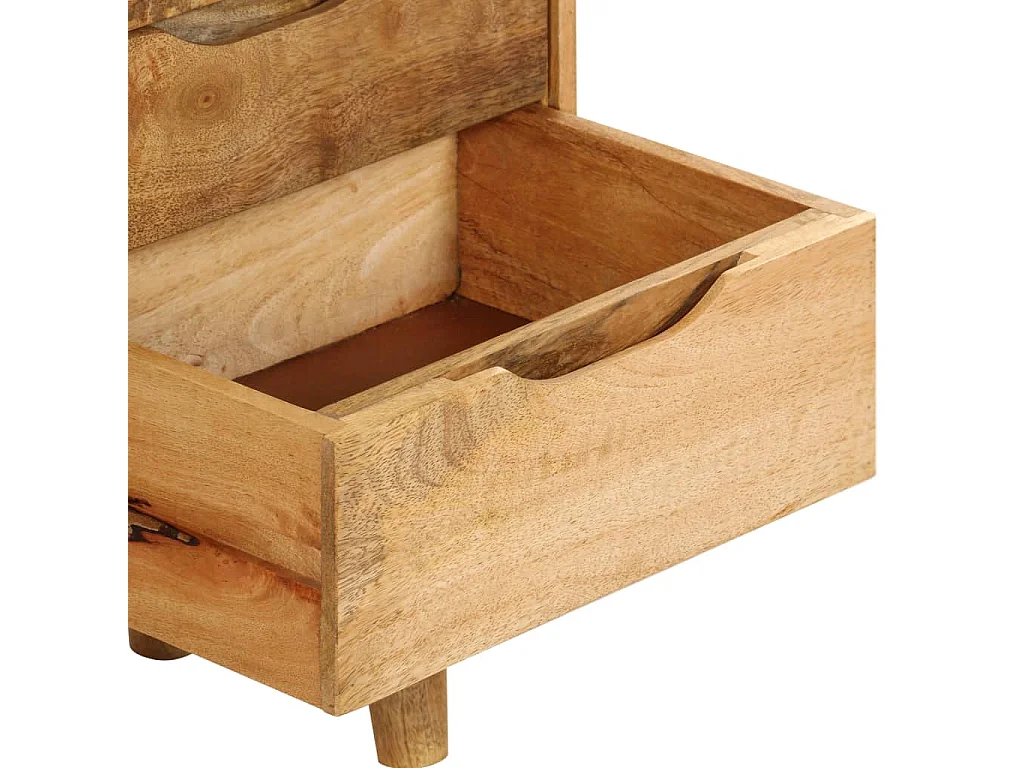 Table de nuit chevet bois marron 40 x 30 x 59.5 cm 1402059