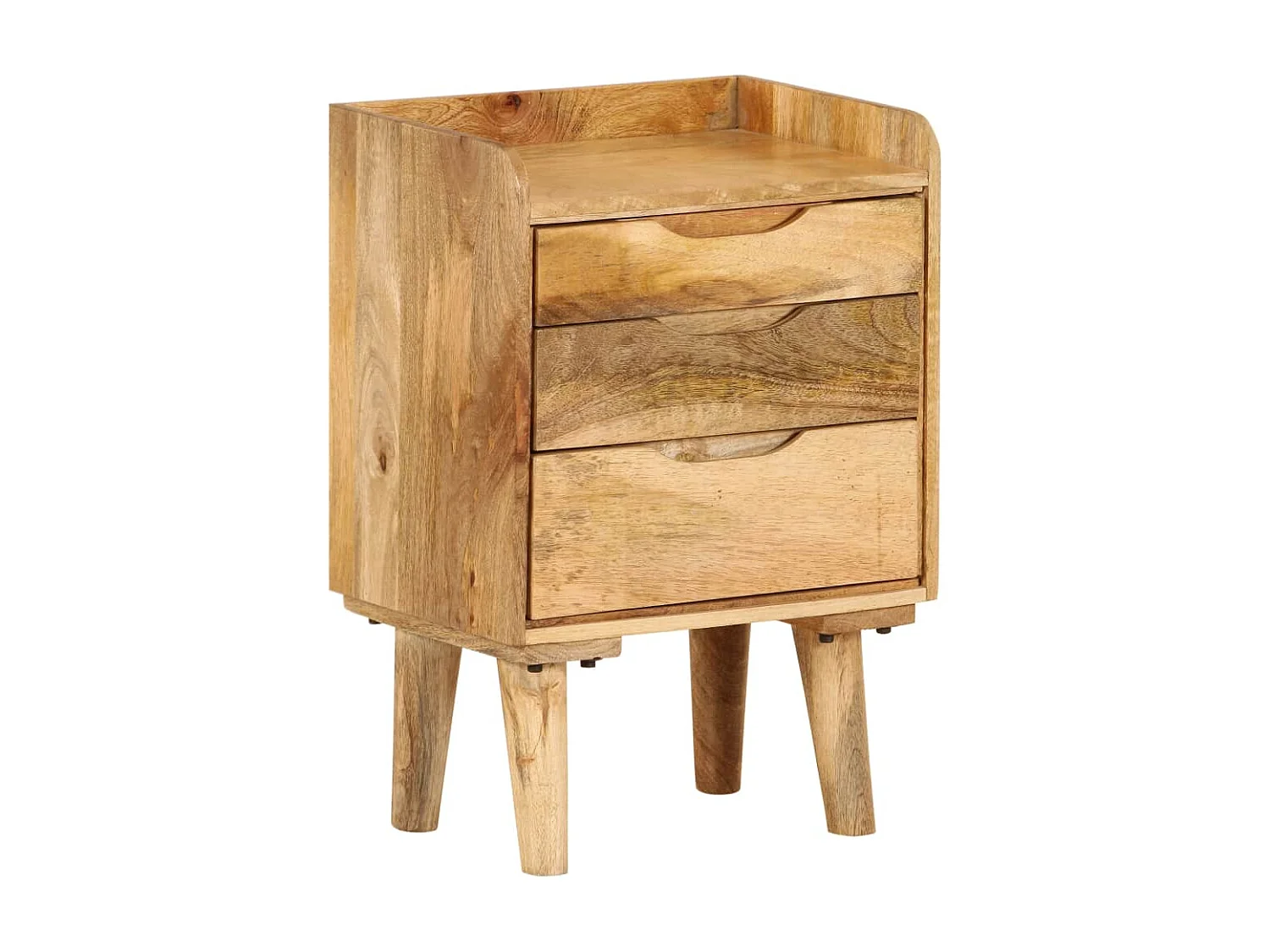 Mesita de noche cómoda armario muebles de dormitorio madera maciza de mango 40 x 30 x 59 5 cm 1402059