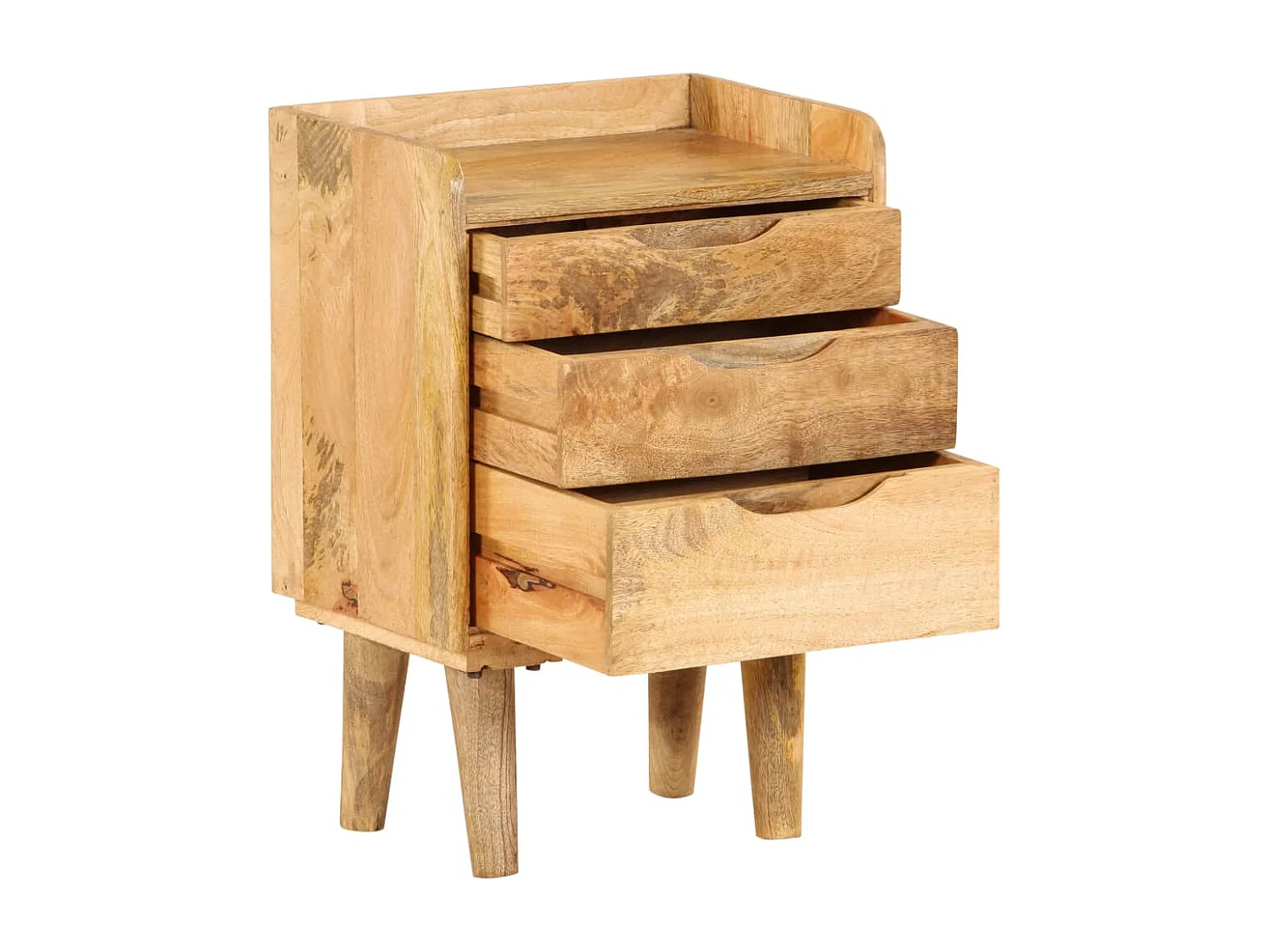 Mesita de noche cómoda armario muebles de dormitorio madera maciza de mango 40 x 30 x 59 5 cm 1402059