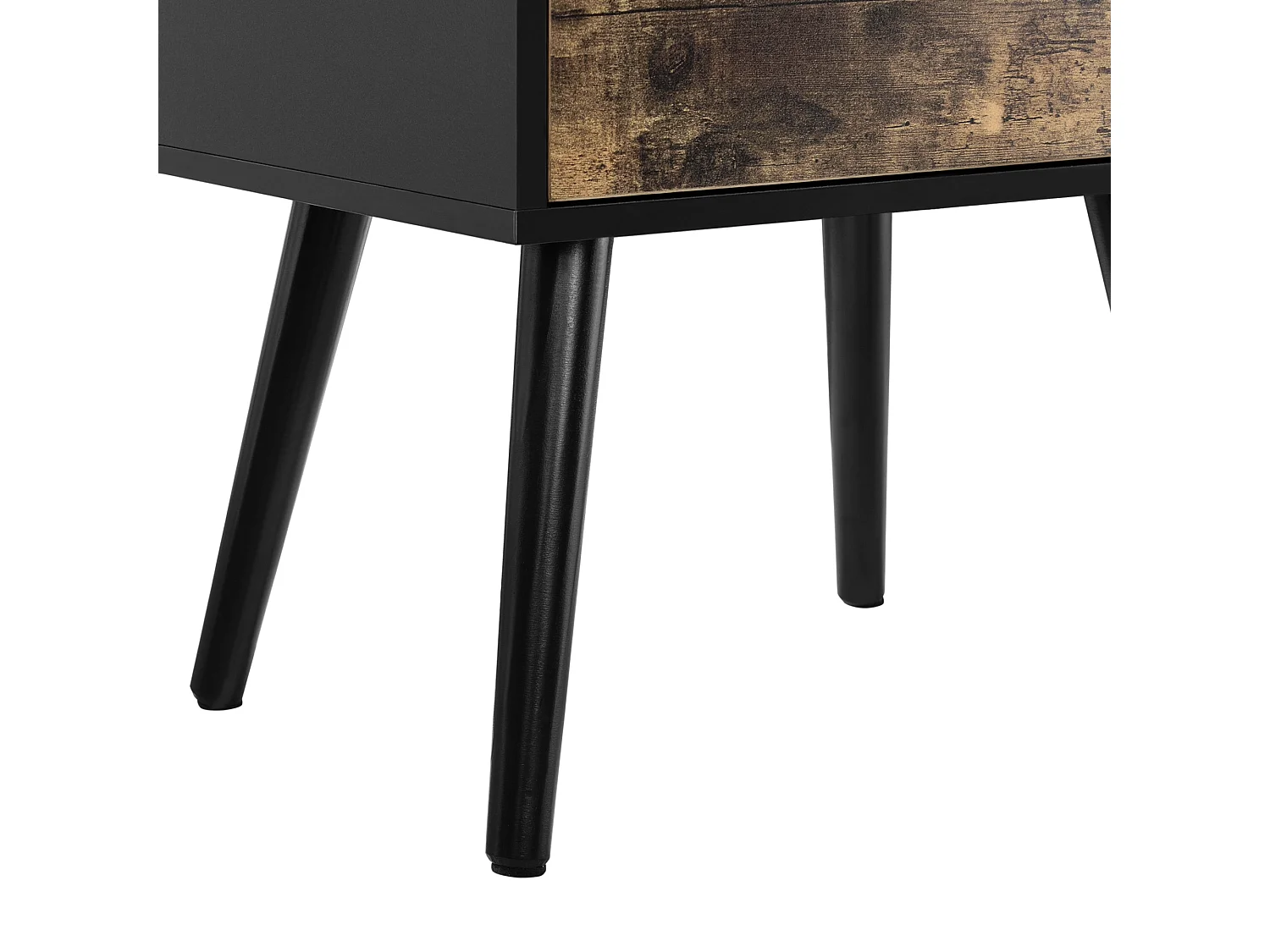 Table chevet 2 tiroirs bois marron 40 x 29.5 x 60 cm 03_0003140