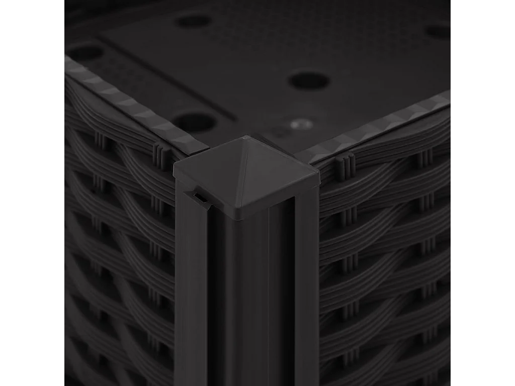 Macetero elevado plantas flores jardín 80 x 40 x 23 cm polipropileno 02_0000944