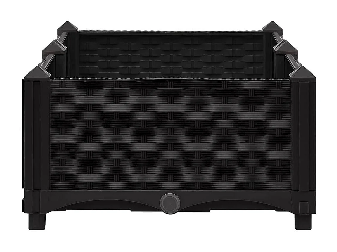 Macetero elevado plantas flores jardín 80 x 40 x 23 cm polipropileno 02_0000944