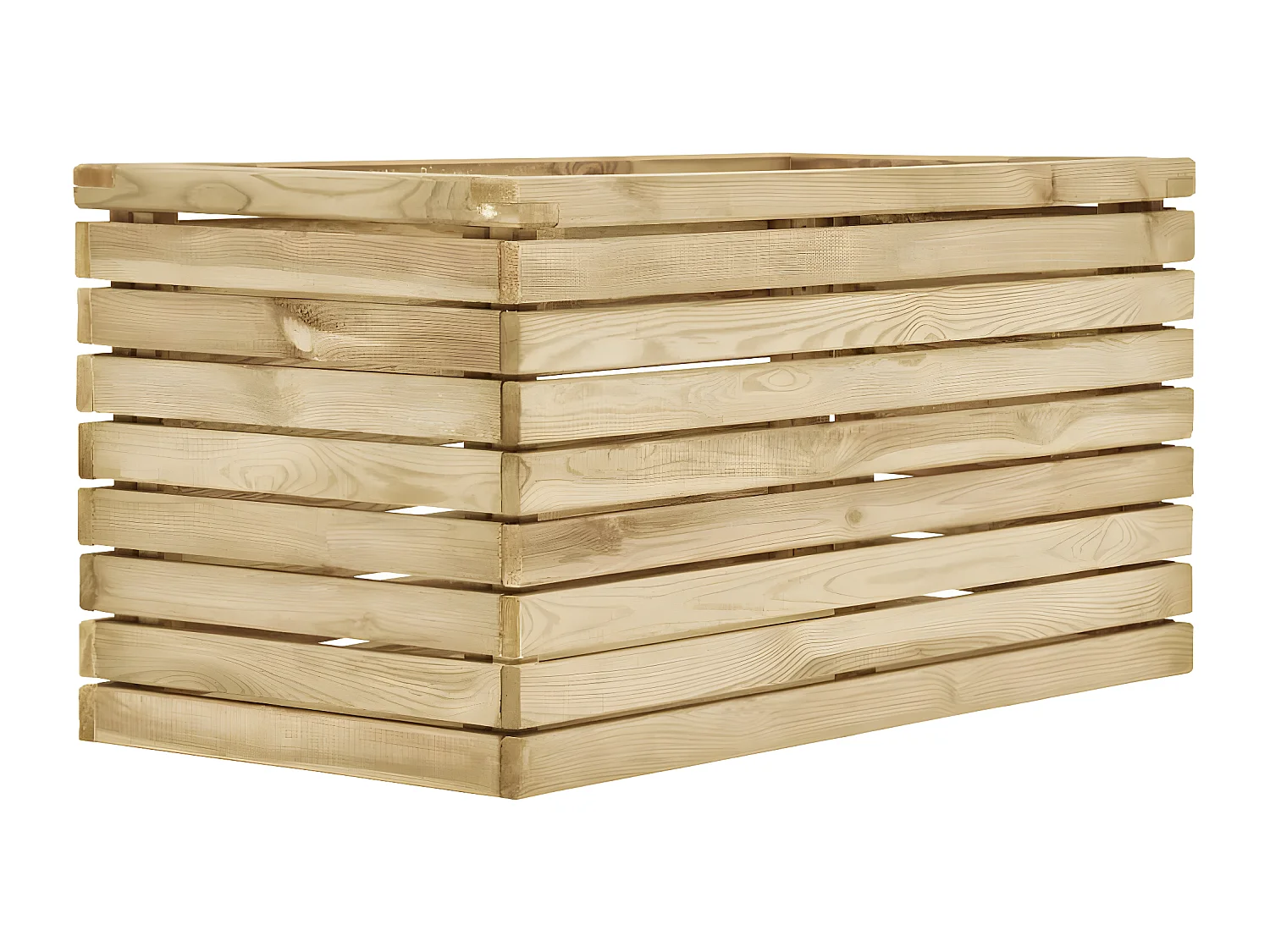 Jardinera elevada para plantas flores y jardín 100 x 50 x 50 cm madera de pino impregnada 02_0000898