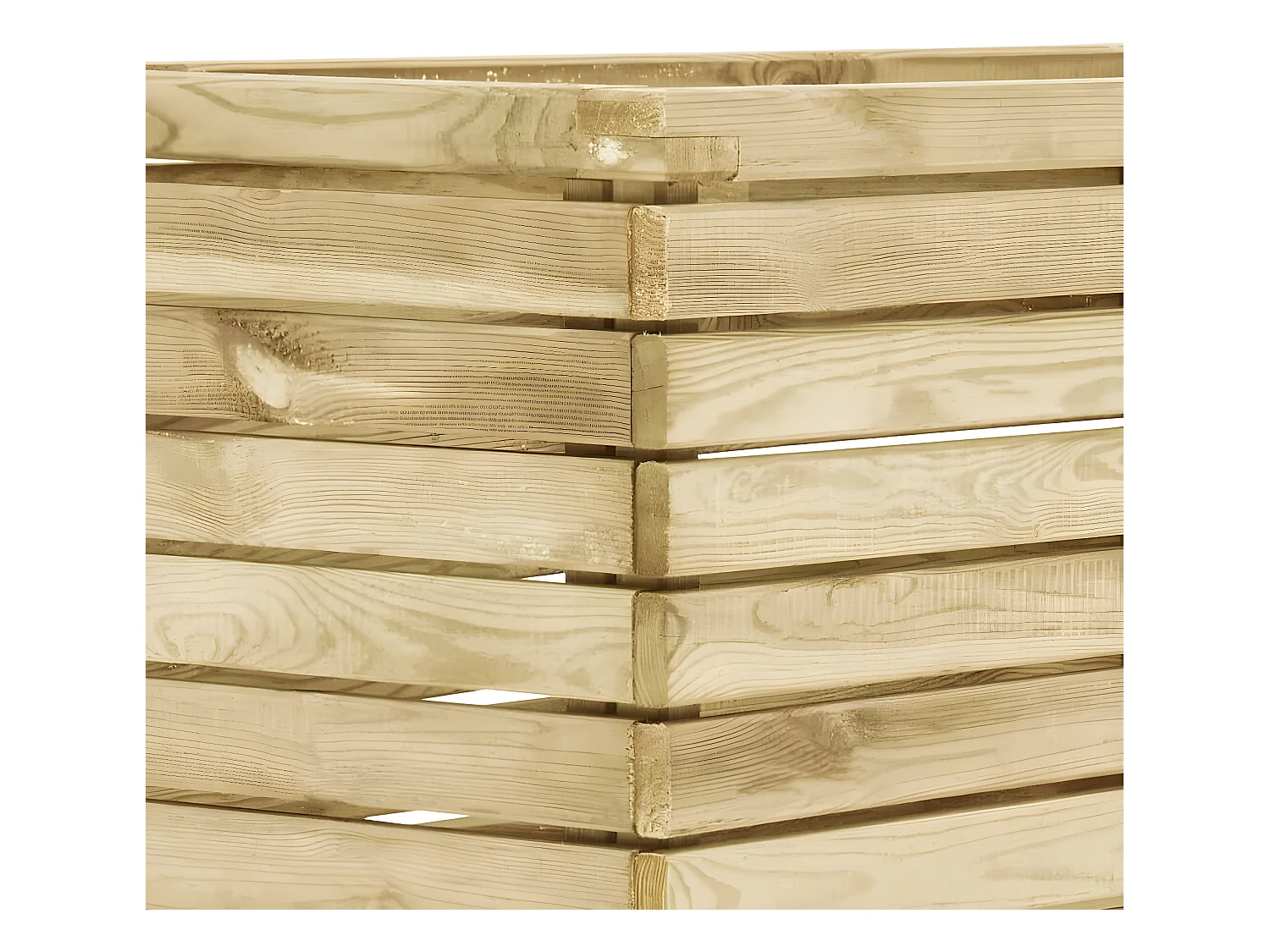 Jardinera elevada para plantas flores y jardín 100 x 50 x 50 cm madera de pino impregnada 02_0000898