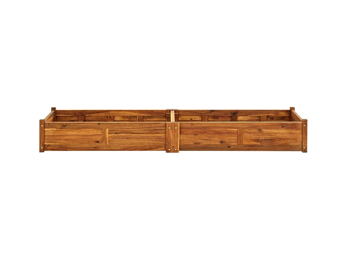 Jardinière lit surélevé plantes bois marron 200 x 50 x 25 cm 02_0001187