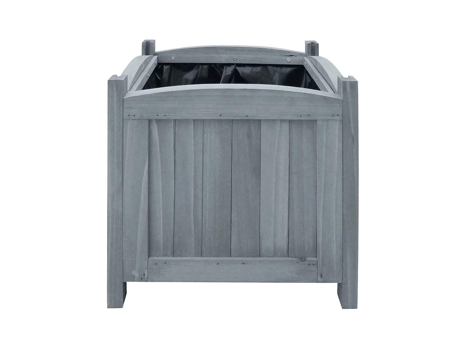 Jardinera arriate elevado plantas flores jardín 2 piezas 30 x 30 x 30 cm madera maciza de abeto 02_0001337