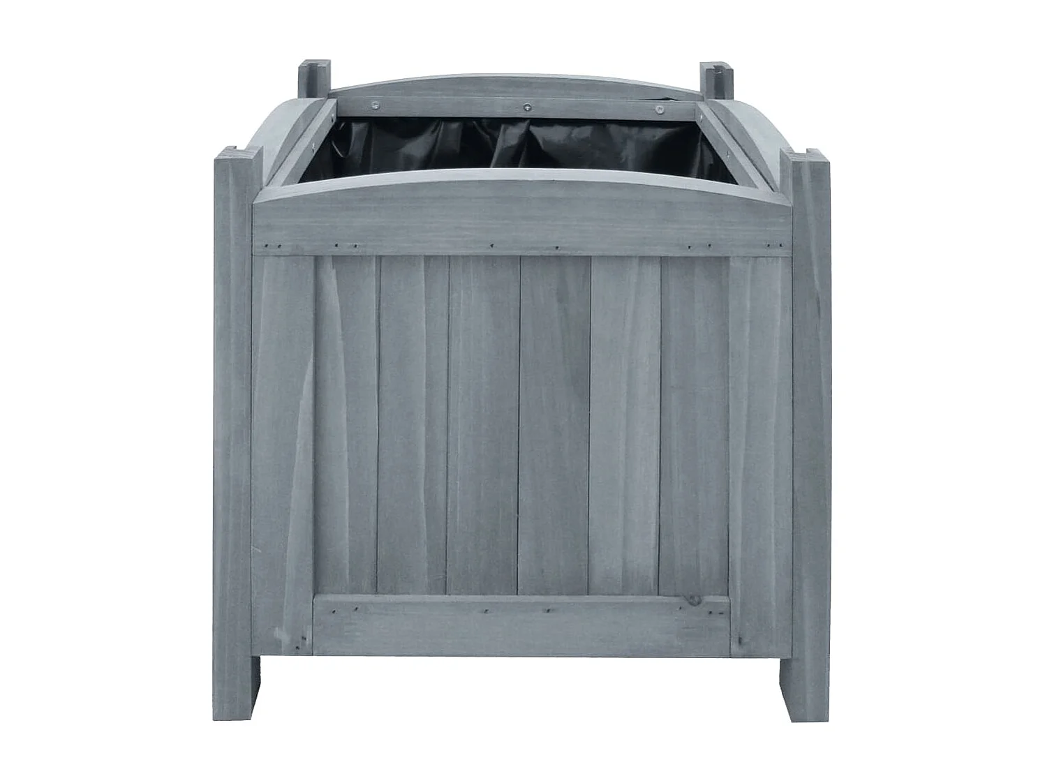 Jardinera arriate elevado plantas flores jardín 2 piezas 30 x 30 x 30 cm madera maciza de abeto 02_0001337