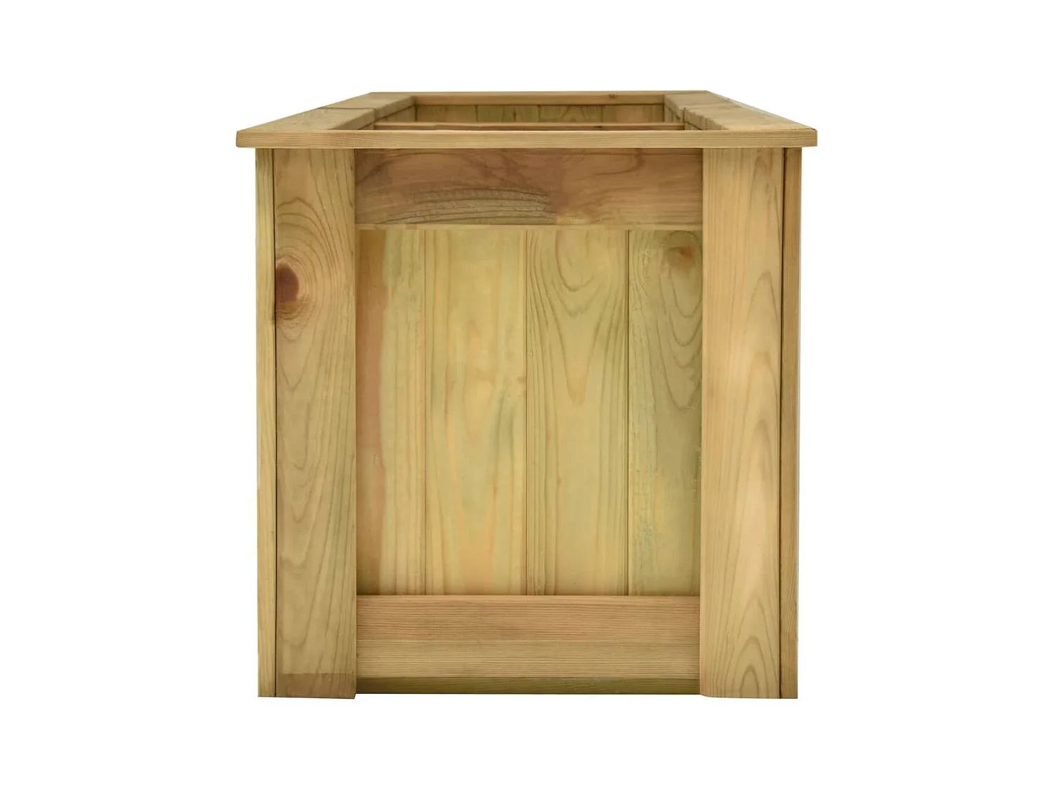 Jardinière surélevée fleurs plantes bois marron 196 x 50 x 50 cm 02_0000845