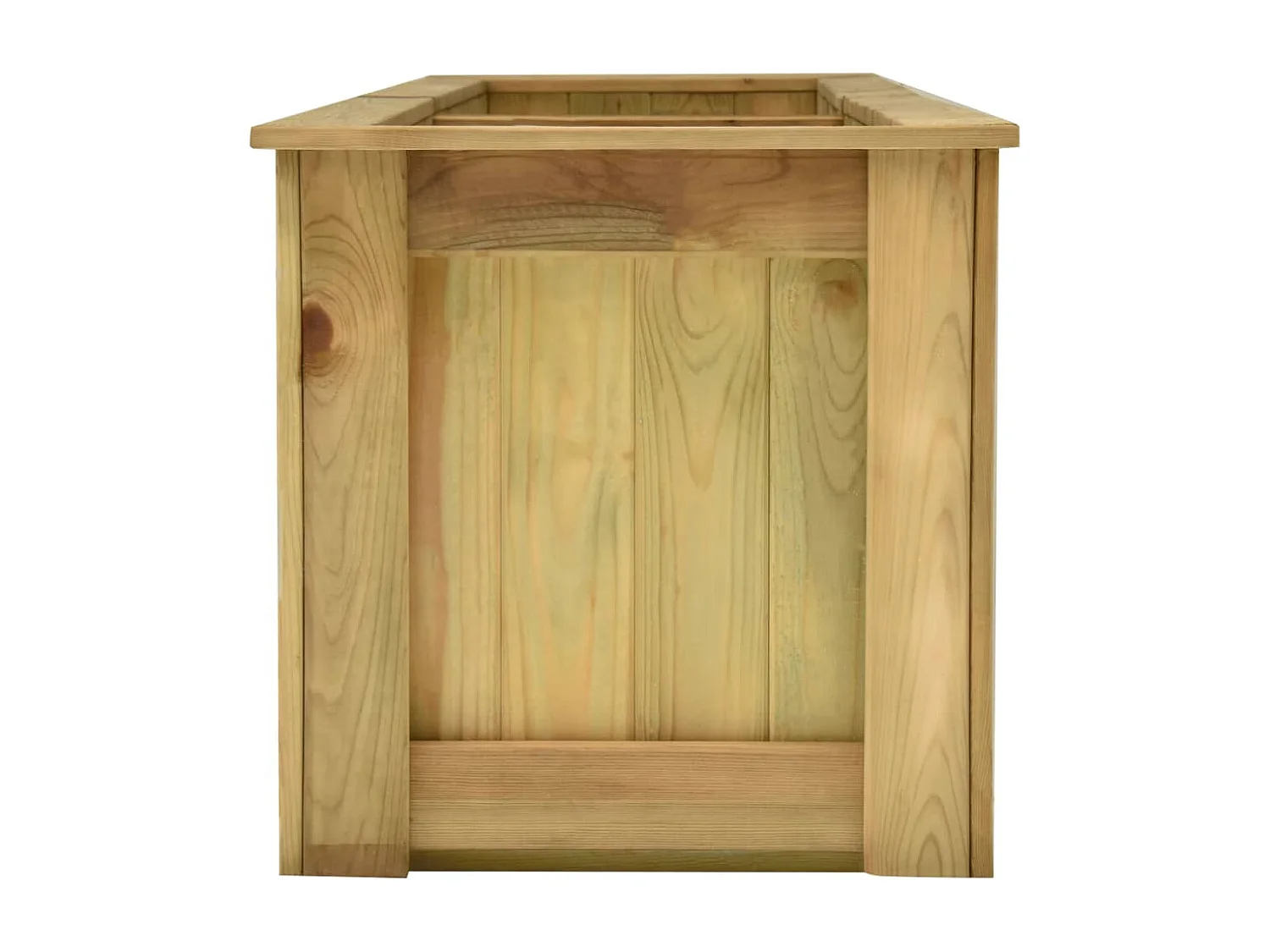 Jardinera elevada flores plantas 196 cm madera de pino impregnada 02_0000845