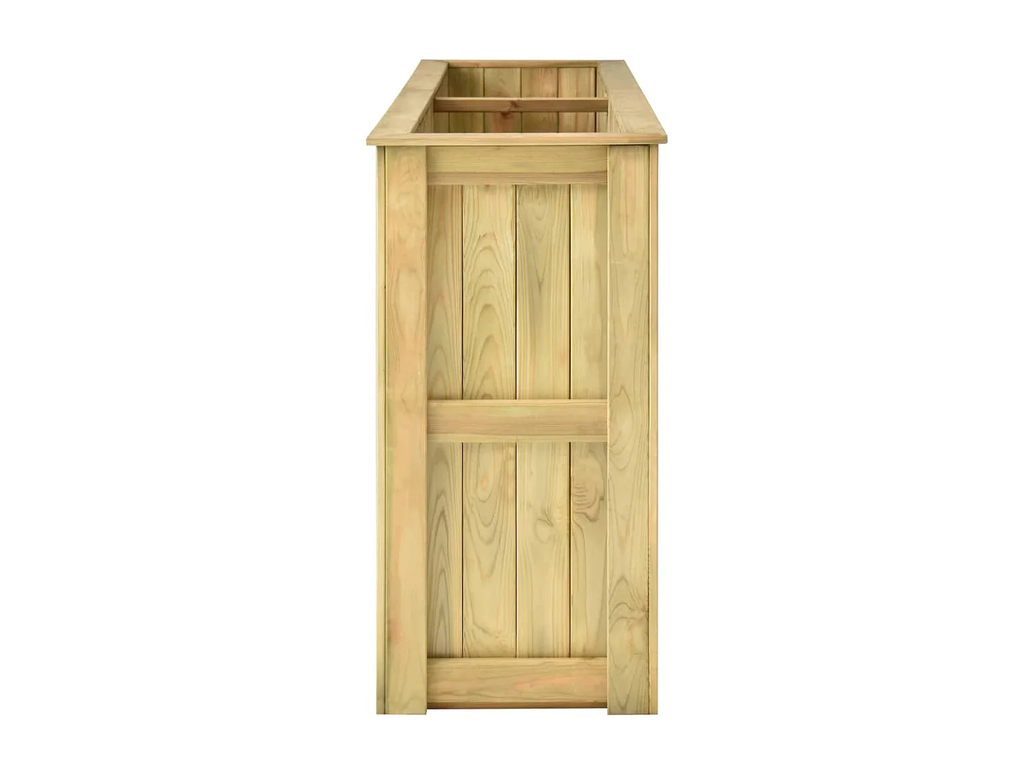 Jardinera elevada 196 cm madera de pino impregnada 02_0000844