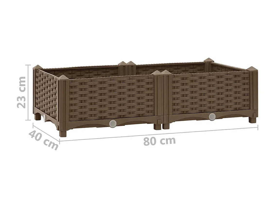 Jardinière lit surélevé plantes 80 x 40 x 23 cm 02_0000943