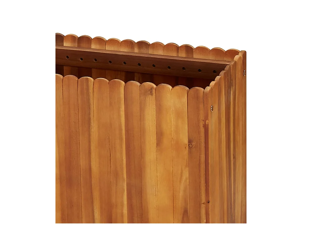 Jardinière lit surélevé plantes bois marron 200 x 30 x 50 cm 02_0001013