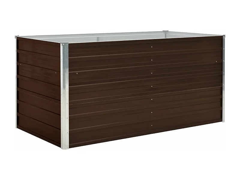 Jardinière surélevée 160 x marron 160 x 80 x 77 cm 02_0000859