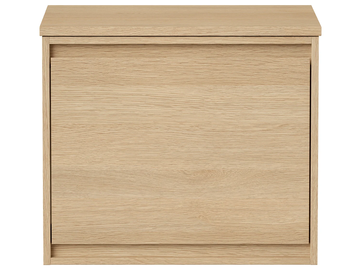 Szafka pod umywalkę z szufladą wewnętrzną i blatem - Okleina dębowa - 80 cm - MESLIVA