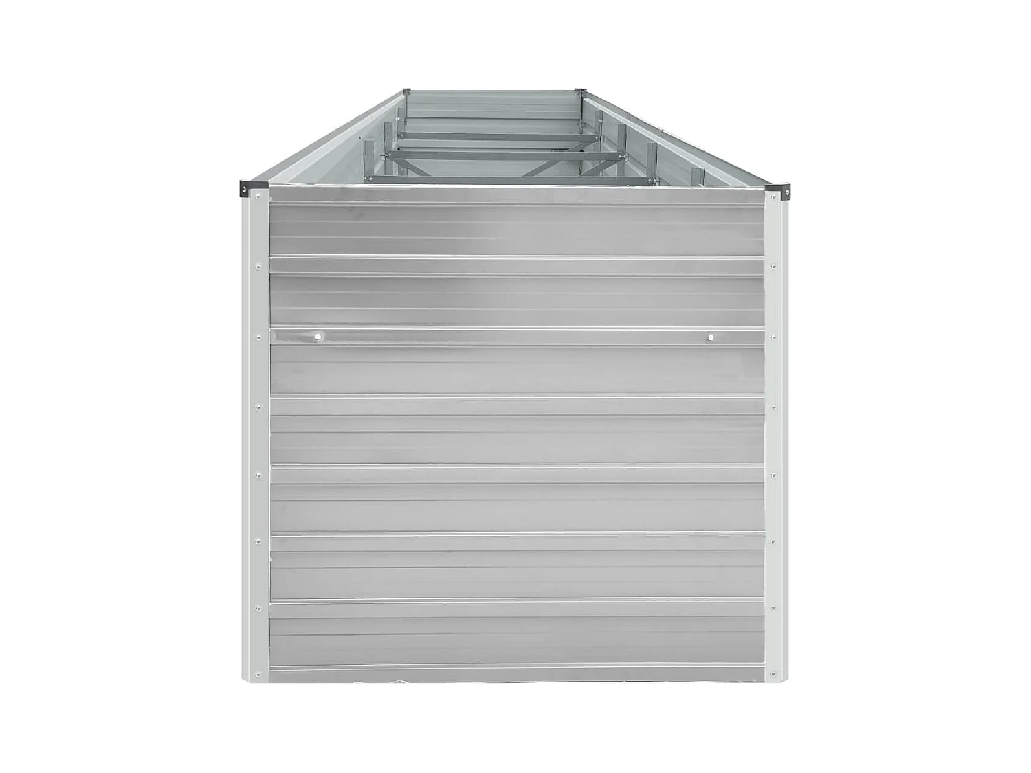 Jardinière lit surélevé plantes grise 400 x 80 x 77 cm 02_0001120