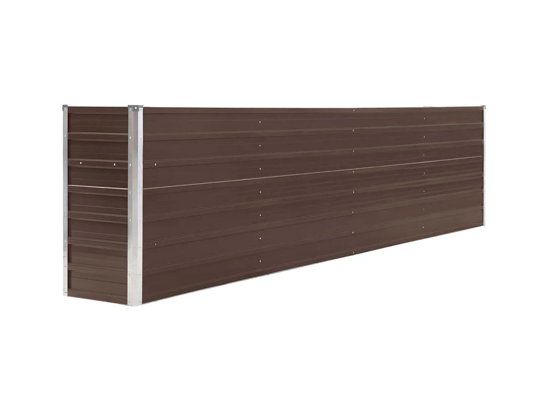 Jardinière lit surélevé plantes marron 320 x 40 x 77 cm 02_0000802