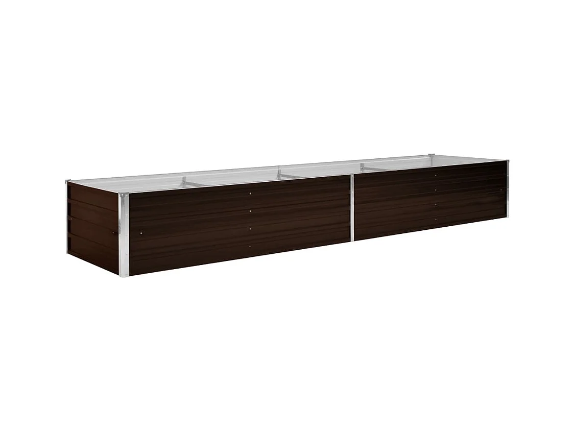 Jardinière lit surélevé plantes marron 320 x 80 x 45 cm 02_0001220