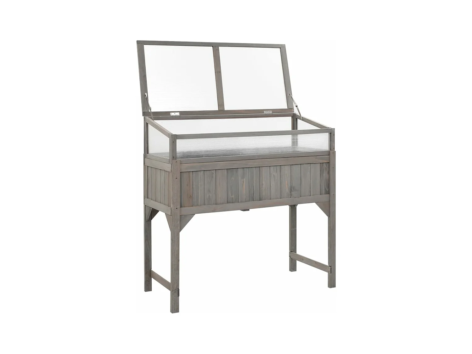 Jardinière lit surélevé plantes bois marron 110 x 54 x 120 cm 02_0000961