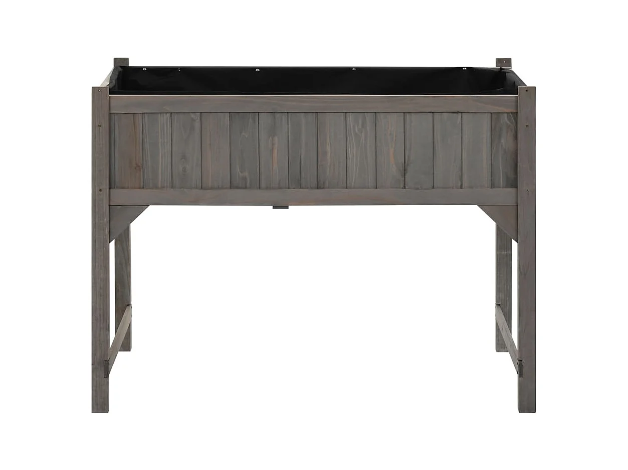 Jardinière lit surélevé plantes bois marron 110 x 54 x 120 cm 02_0000961