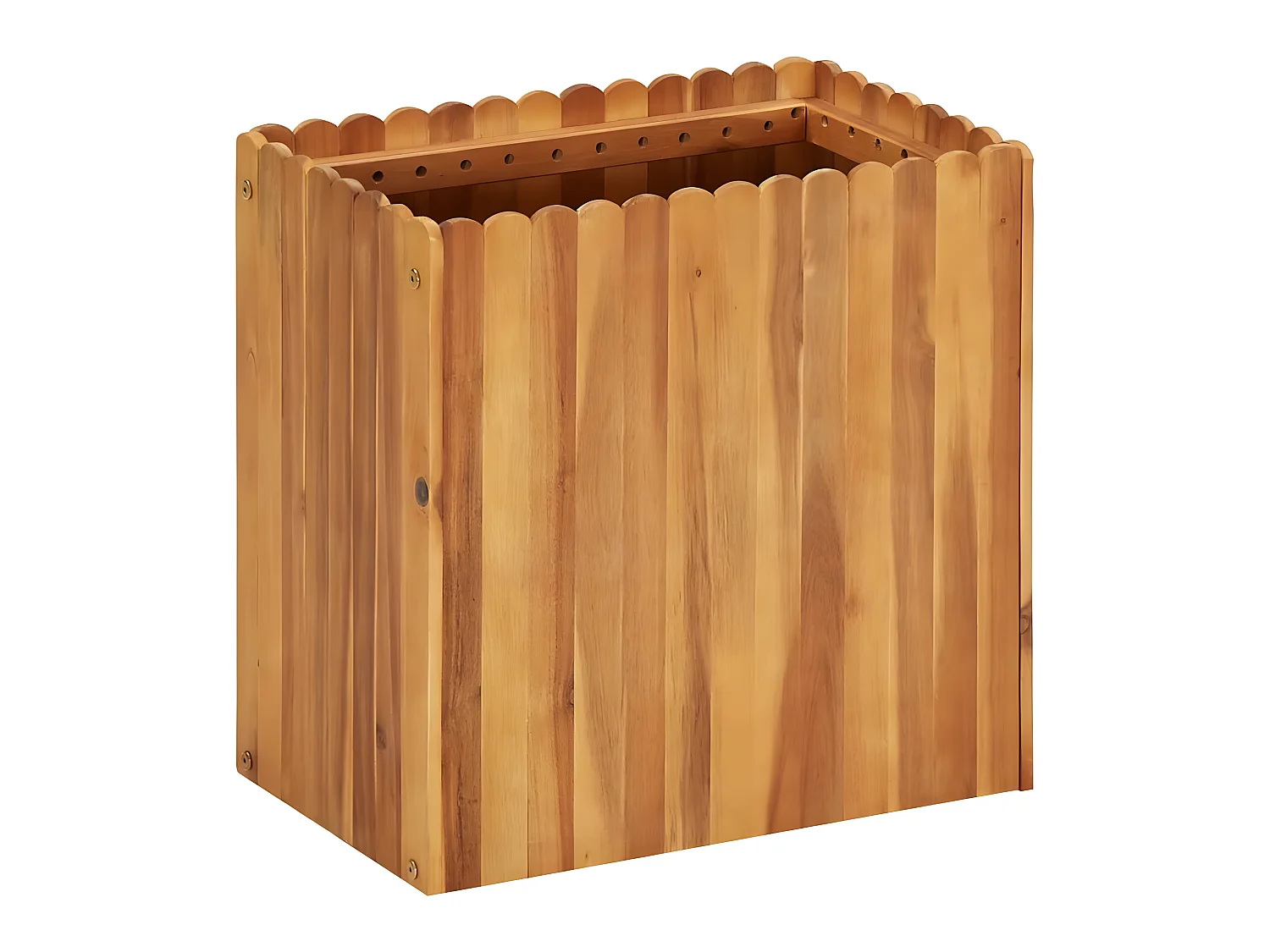 Jardinière lit surélevé plantes bois marron 50 x 30 x 50 cm 02_0001068