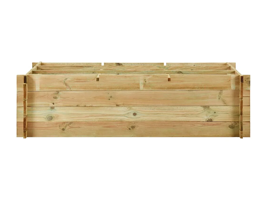 Jardinière lit surélevé plantes bois marron 150 x 100 x 40 cm 02_0000911