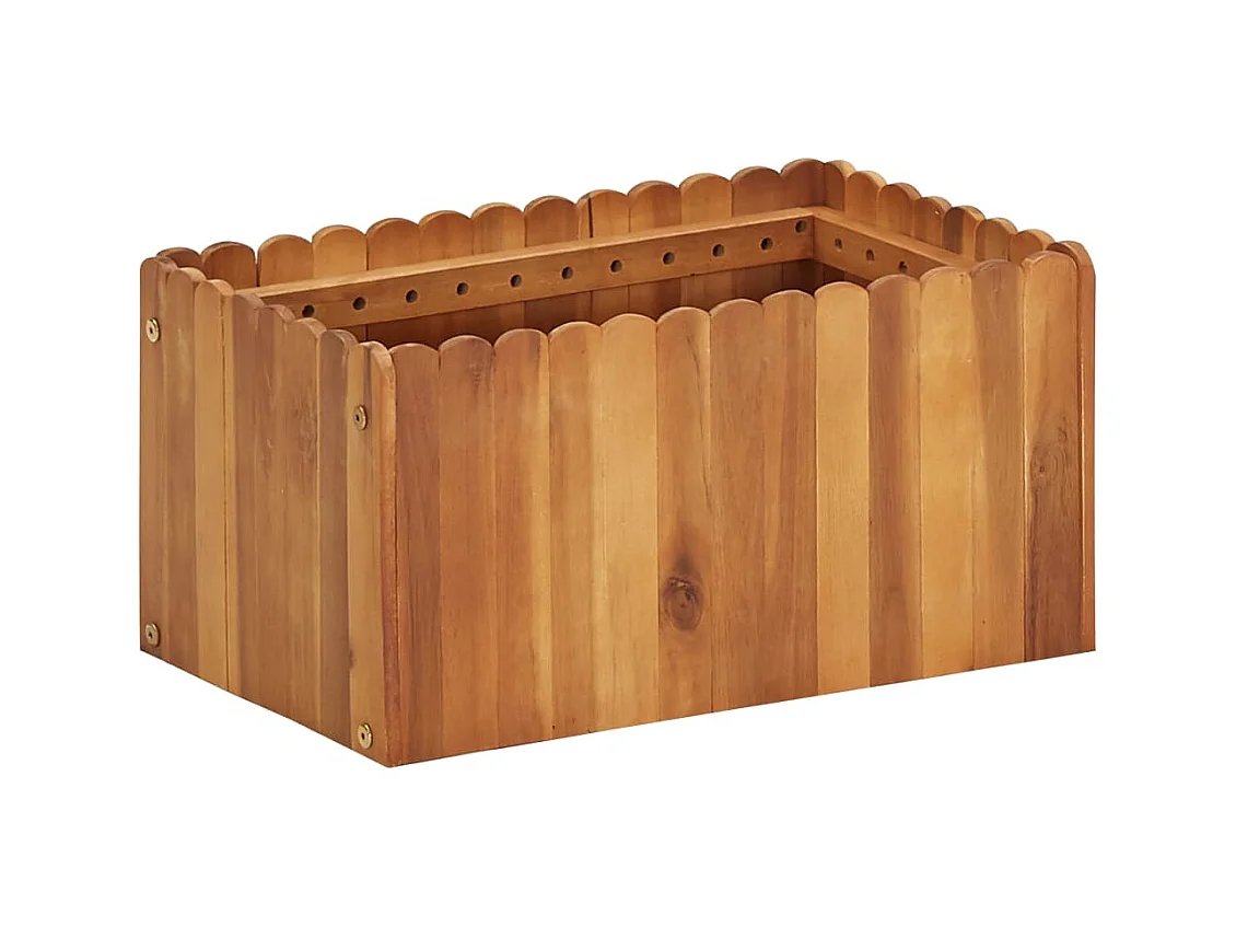 Jardinière lit surélevé plantes bois marron 50 x 30 x 25 cm 02_0001067