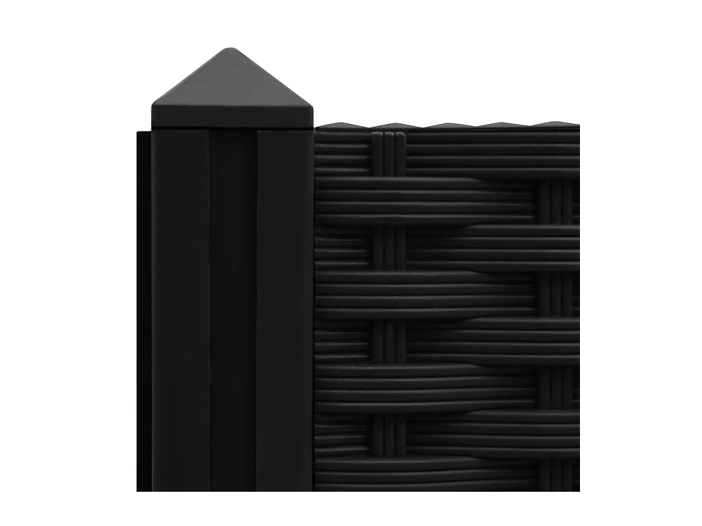 Jardinière lit surélevé plantes noire 160 x 40 x 71 cm 02_0000923