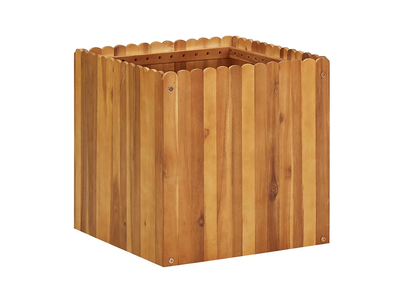 Jardinière lit surélevé plantes bois marron 50 x 50 x 50 cm 02_0001071