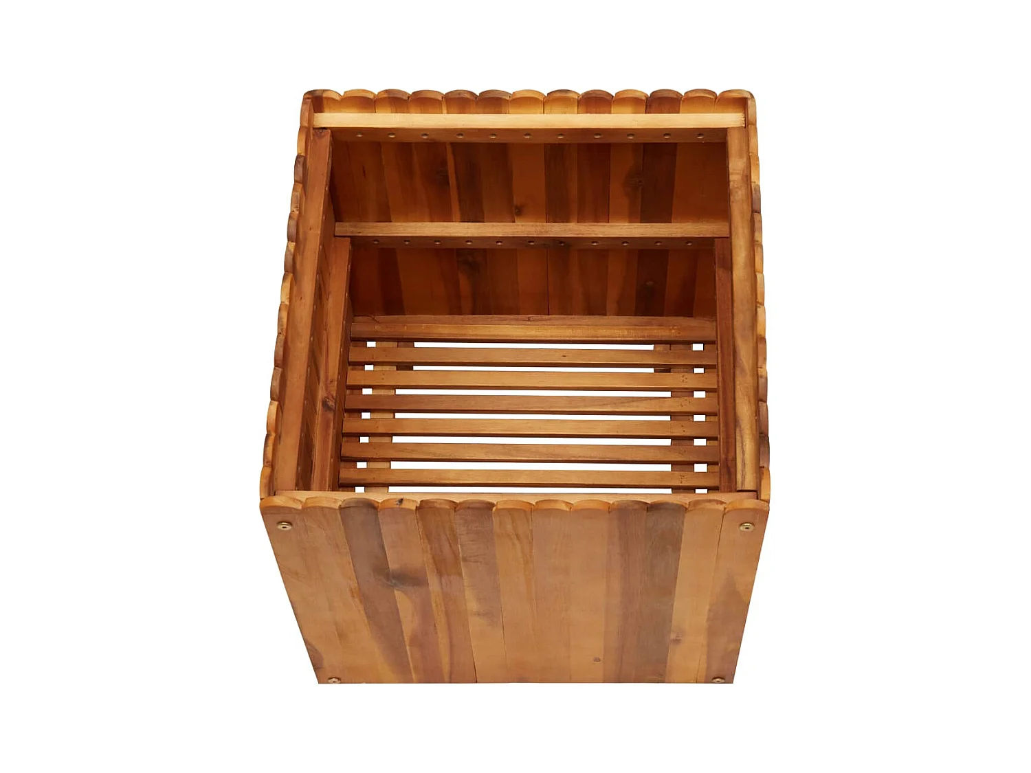 Jardinière lit surélevé plantes bois marron 50 x 50 x 50 cm 02_0001071