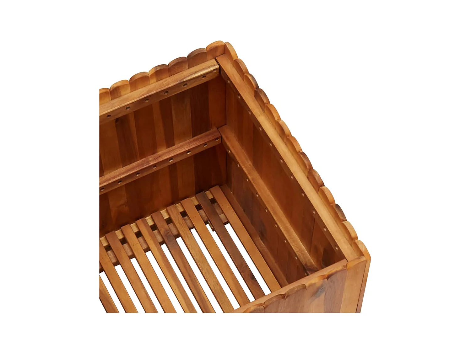 Jardinière lit surélevé plantes bois marron 50 x 50 x 50 cm 02_0001071