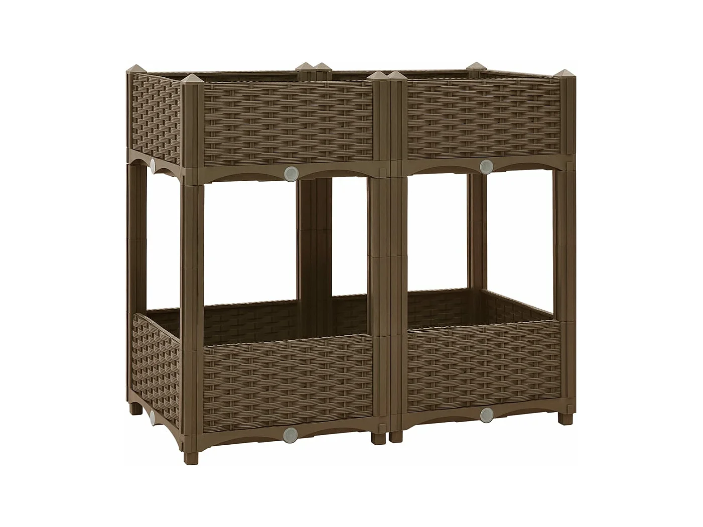 Jardinière lit surélevé plantes marron 80 x 40 x 71 cm 02_0000949